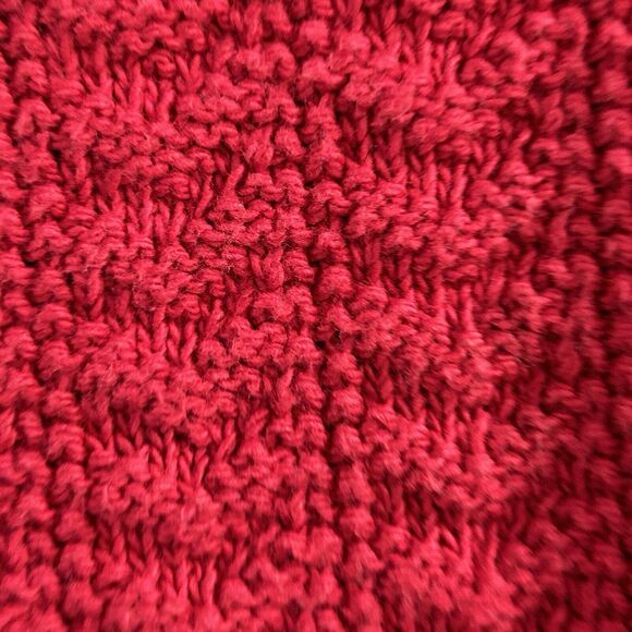 Vintage Bill Blass Mens Sweater XL Chunky Knit Red Classic Grandpa Dad Christmas - Picture 9 of 10